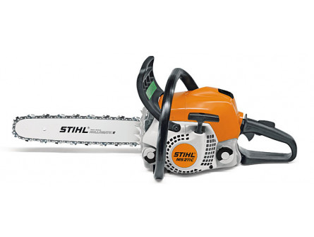 TRONÇONNEUSE STIHL MS 211 CBE AVEC 2 CHAINES D'ORIGINE